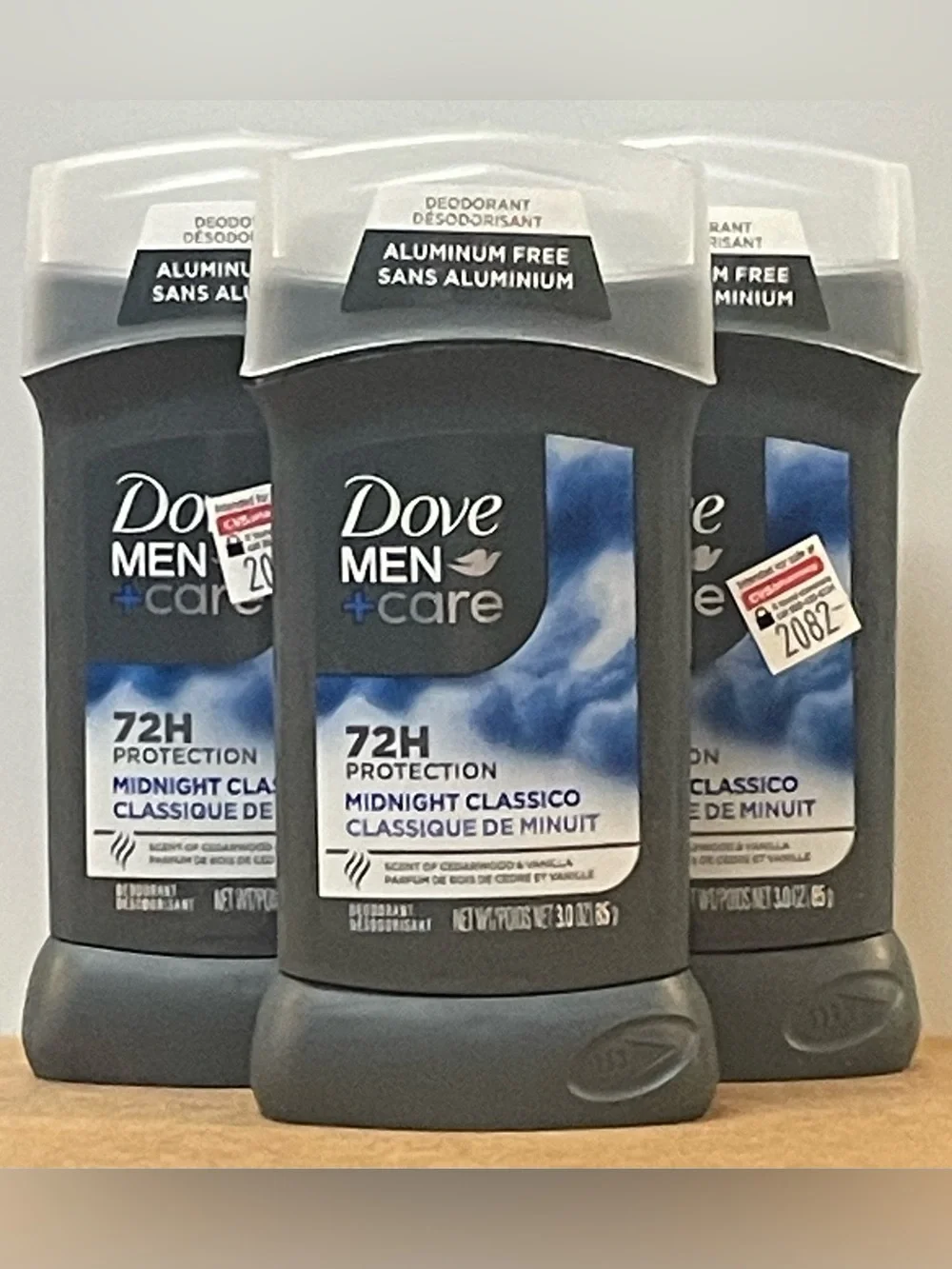 Dove Men+Care 72H Protection Deodorant - Midnight Classico (Pack of 3)